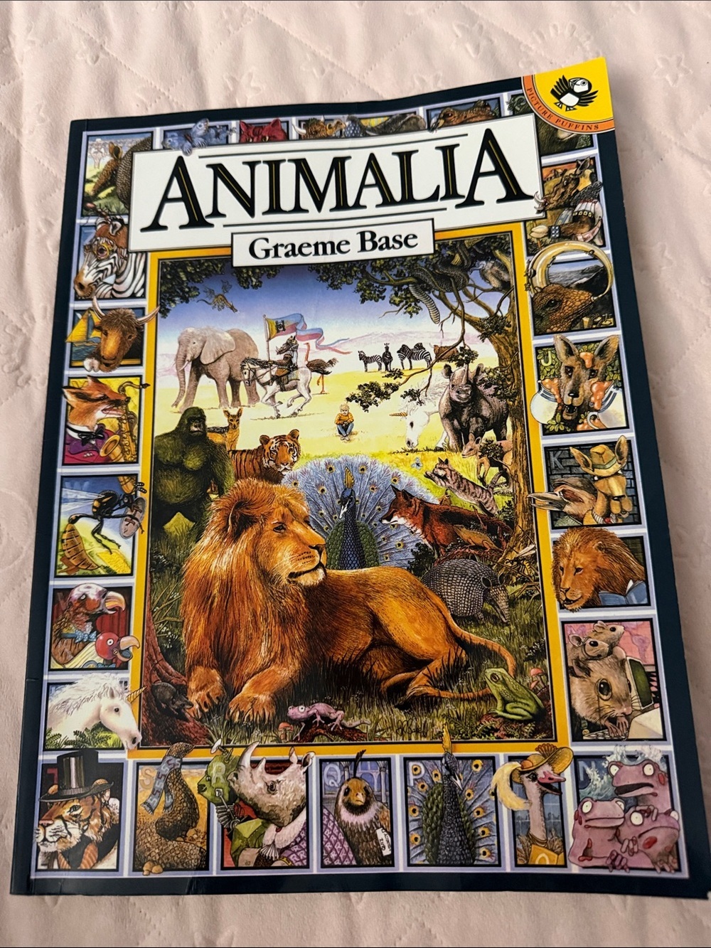 Animalia Picture-Heavy Hardcover by Graeme Base - Colorful Illustrated Cover